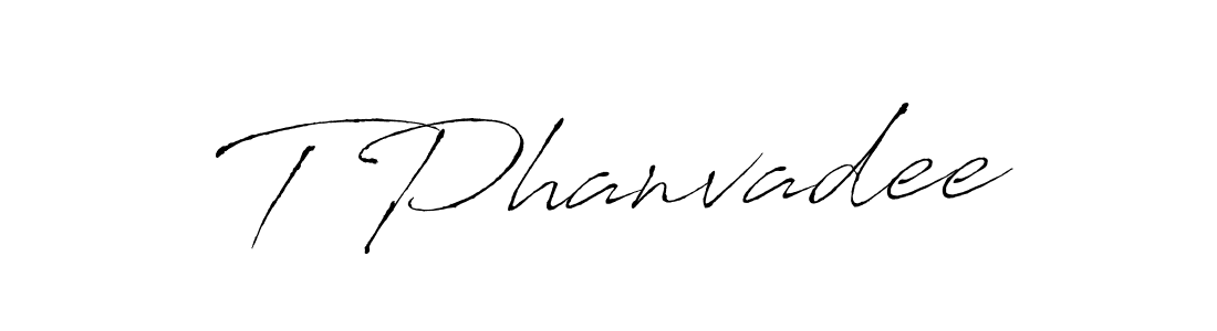Also we have T Phanvadee name is the best signature style. Create professional handwritten signature collection using Antro_Vectra autograph style. T Phanvadee signature style 6 images and pictures png