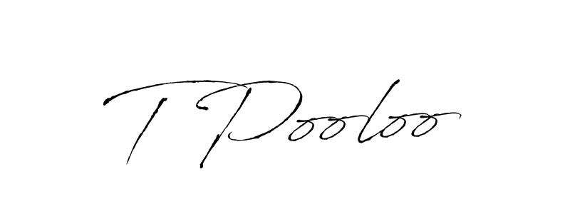 How to Draw T Pooloo signature style? Antro_Vectra is a latest design signature styles for name T Pooloo. T Pooloo signature style 6 images and pictures png