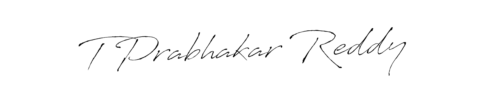 You should practise on your own different ways (Antro_Vectra) to write your name (T Prabhakar Reddy) in signature. don't let someone else do it for you. T Prabhakar Reddy signature style 6 images and pictures png