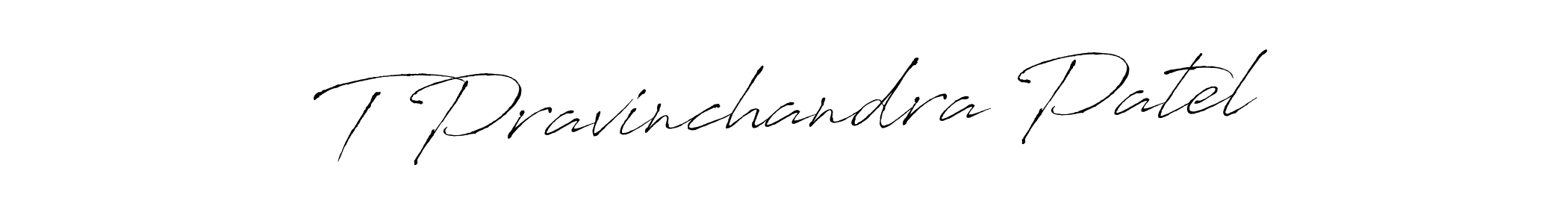 Design your own signature with our free online signature maker. With this signature software, you can create a handwritten (Antro_Vectra) signature for name T Pravinchandra Patel. T Pravinchandra Patel signature style 6 images and pictures png