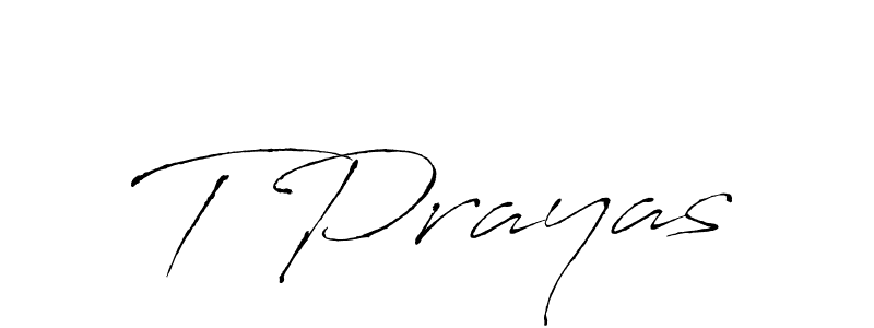 You can use this online signature creator to create a handwritten signature for the name T Prayas. This is the best online autograph maker. T Prayas signature style 6 images and pictures png