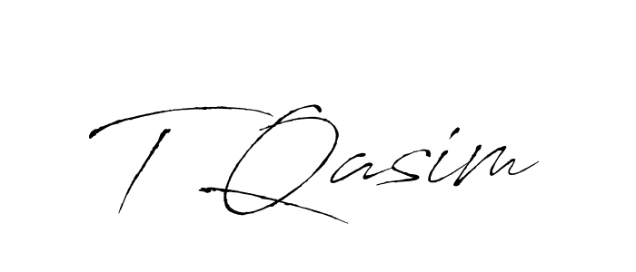 Also You can easily find your signature by using the search form. We will create T Qasim name handwritten signature images for you free of cost using Antro_Vectra sign style. T Qasim signature style 6 images and pictures png