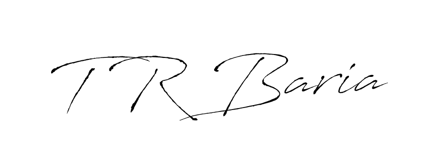 Use a signature maker to create a handwritten signature online. With this signature software, you can design (Antro_Vectra) your own signature for name T R Baria. T R Baria signature style 6 images and pictures png