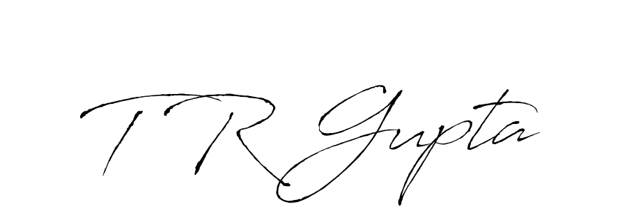 How to make T R Gupta signature? Antro_Vectra is a professional autograph style. Create handwritten signature for T R Gupta name. T R Gupta signature style 6 images and pictures png