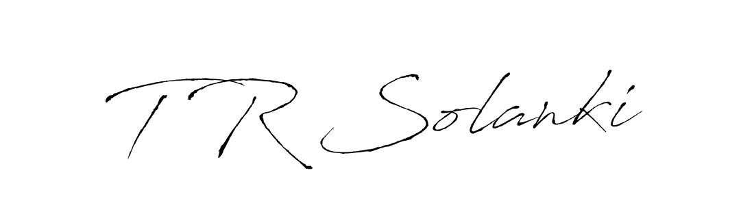 Design your own signature with our free online signature maker. With this signature software, you can create a handwritten (Antro_Vectra) signature for name T R Solanki. T R Solanki signature style 6 images and pictures png
