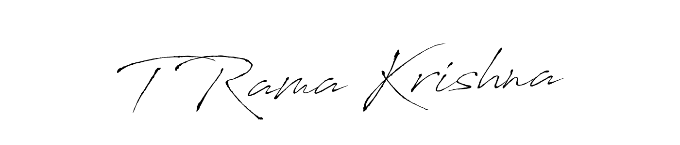 How to make T Rama Krishna signature? Antro_Vectra is a professional autograph style. Create handwritten signature for T Rama Krishna name. T Rama Krishna signature style 6 images and pictures png