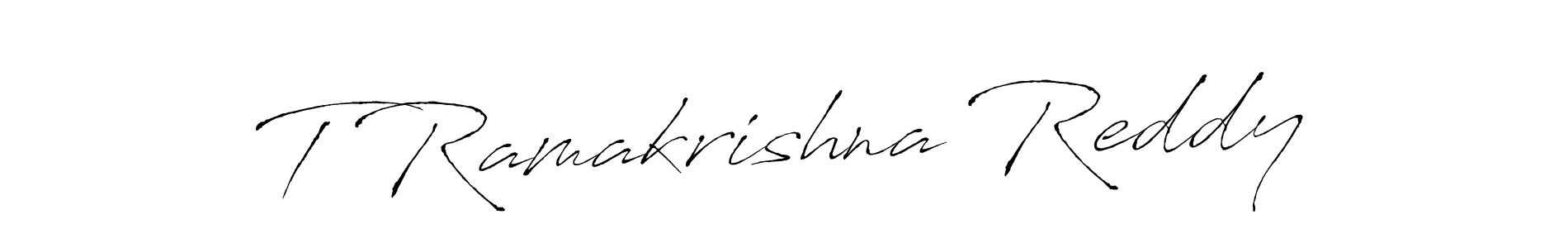 Use a signature maker to create a handwritten signature online. With this signature software, you can design (Antro_Vectra) your own signature for name T Ramakrishna Reddy. T Ramakrishna Reddy signature style 6 images and pictures png