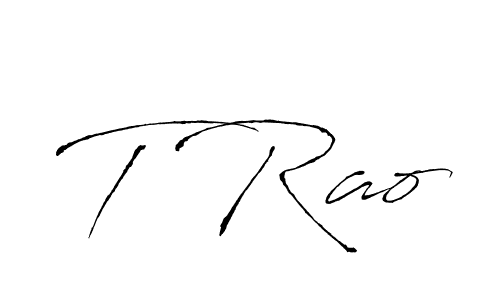 Use a signature maker to create a handwritten signature online. With this signature software, you can design (Antro_Vectra) your own signature for name T Rao. T Rao signature style 6 images and pictures png
