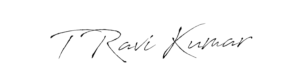 Similarly Antro_Vectra is the best handwritten signature design. Signature creator online .You can use it as an online autograph creator for name T Ravi Kumar. T Ravi Kumar signature style 6 images and pictures png