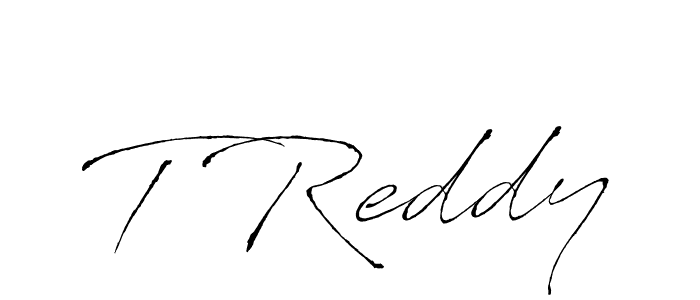 You should practise on your own different ways (Antro_Vectra) to write your name (T Reddy) in signature. don't let someone else do it for you. T Reddy signature style 6 images and pictures png