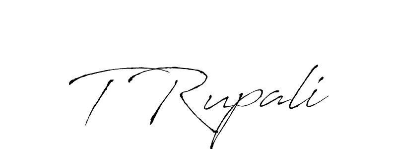 Similarly Antro_Vectra is the best handwritten signature design. Signature creator online .You can use it as an online autograph creator for name T Rupali. T Rupali signature style 6 images and pictures png