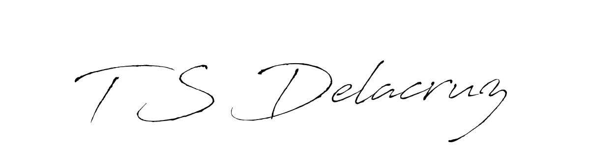 Also we have T S Delacruz name is the best signature style. Create professional handwritten signature collection using Antro_Vectra autograph style. T S Delacruz signature style 6 images and pictures png