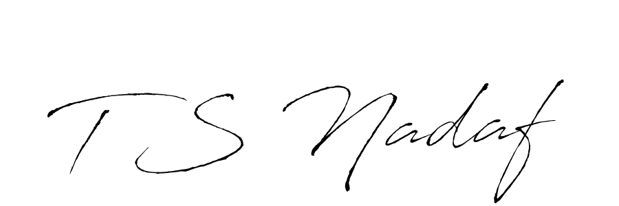 How to make T S Nadaf name signature. Use Antro_Vectra style for creating short signs online. This is the latest handwritten sign. T S Nadaf signature style 6 images and pictures png