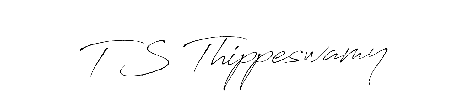 Make a beautiful signature design for name T S Thippeswamy. With this signature (Antro_Vectra) style, you can create a handwritten signature for free. T S Thippeswamy signature style 6 images and pictures png