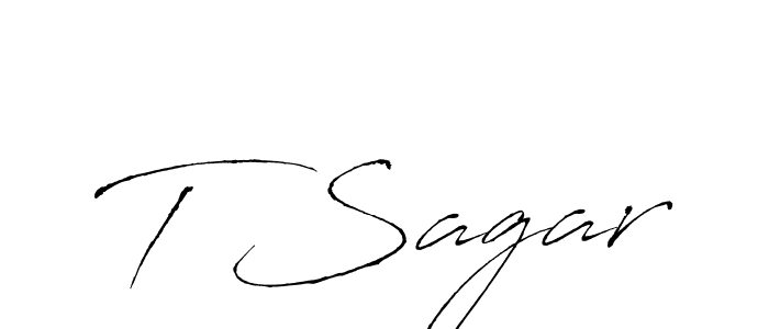 Also You can easily find your signature by using the search form. We will create T Sagar name handwritten signature images for you free of cost using Antro_Vectra sign style. T Sagar signature style 6 images and pictures png