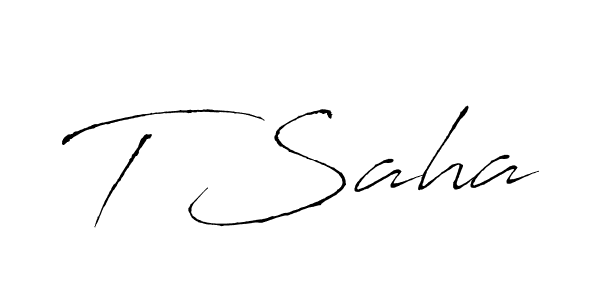 It looks lik you need a new signature style for name T Saha. Design unique handwritten (Antro_Vectra) signature with our free signature maker in just a few clicks. T Saha signature style 6 images and pictures png