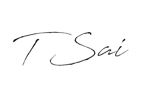 You should practise on your own different ways (Antro_Vectra) to write your name (T Sai) in signature. don't let someone else do it for you. T Sai signature style 6 images and pictures png
