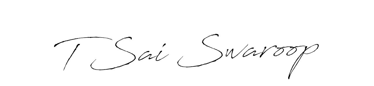 T Sai Swaroop stylish signature style. Best Handwritten Sign (Antro_Vectra) for my name. Handwritten Signature Collection Ideas for my name T Sai Swaroop. T Sai Swaroop signature style 6 images and pictures png