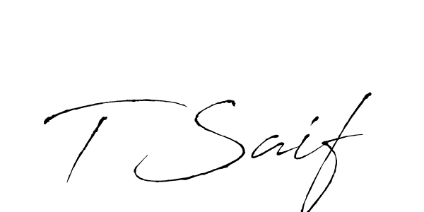 Check out images of Autograph of T Saif name. Actor T Saif Signature Style. Antro_Vectra is a professional sign style online. T Saif signature style 6 images and pictures png