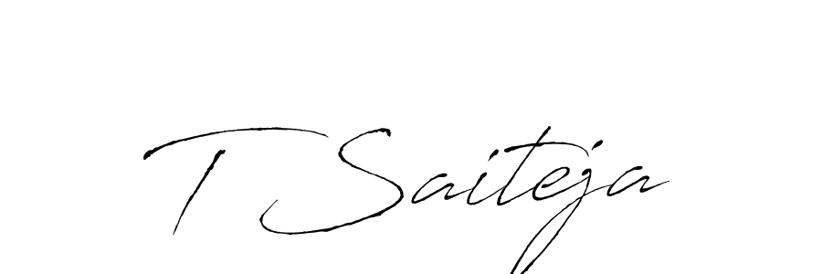 You should practise on your own different ways (Antro_Vectra) to write your name (T Saiteja) in signature. don't let someone else do it for you. T Saiteja signature style 6 images and pictures png