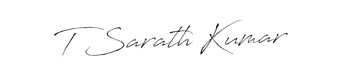 Make a short T Sarath Kumar signature style. Manage your documents anywhere anytime using Antro_Vectra. Create and add eSignatures, submit forms, share and send files easily. T Sarath Kumar signature style 6 images and pictures png