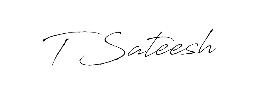 Antro_Vectra is a professional signature style that is perfect for those who want to add a touch of class to their signature. It is also a great choice for those who want to make their signature more unique. Get T Sateesh name to fancy signature for free. T Sateesh signature style 6 images and pictures png