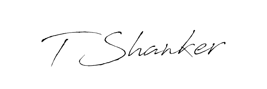 T Shanker stylish signature style. Best Handwritten Sign (Antro_Vectra) for my name. Handwritten Signature Collection Ideas for my name T Shanker. T Shanker signature style 6 images and pictures png