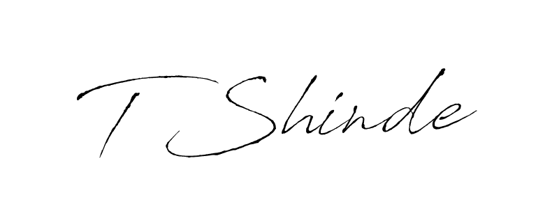 Make a beautiful signature design for name T Shinde. With this signature (Antro_Vectra) style, you can create a handwritten signature for free. T Shinde signature style 6 images and pictures png