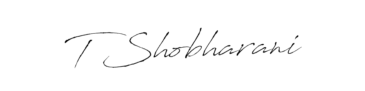 if you are searching for the best signature style for your name T Shobharani. so please give up your signature search. here we have designed multiple signature styles  using Antro_Vectra. T Shobharani signature style 6 images and pictures png