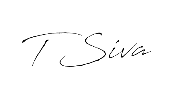 You should practise on your own different ways (Antro_Vectra) to write your name (T Siva) in signature. don't let someone else do it for you. T Siva signature style 6 images and pictures png