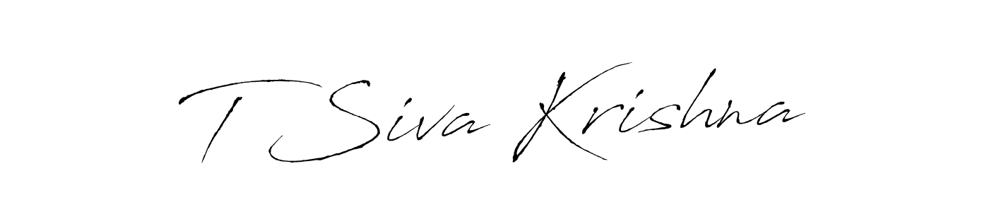 T Siva Krishna stylish signature style. Best Handwritten Sign (Antro_Vectra) for my name. Handwritten Signature Collection Ideas for my name T Siva Krishna. T Siva Krishna signature style 6 images and pictures png