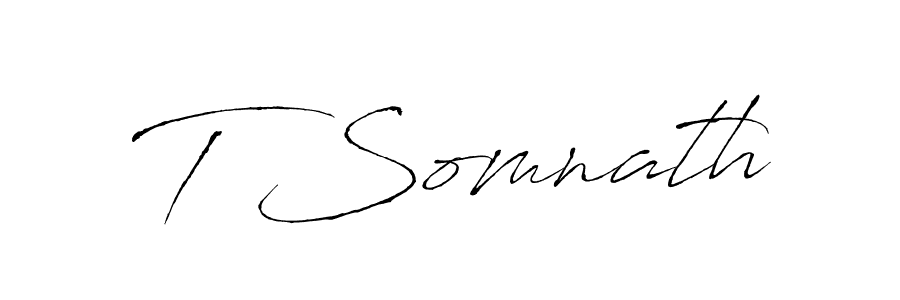 How to make T Somnath signature? Antro_Vectra is a professional autograph style. Create handwritten signature for T Somnath name. T Somnath signature style 6 images and pictures png