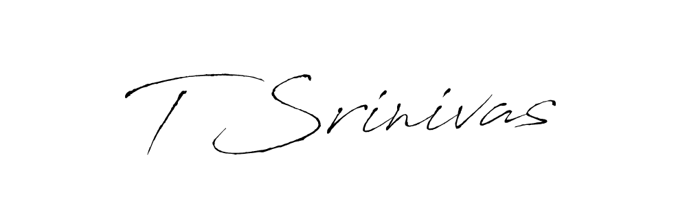 Use a signature maker to create a handwritten signature online. With this signature software, you can design (Antro_Vectra) your own signature for name T Srinivas. T Srinivas signature style 6 images and pictures png