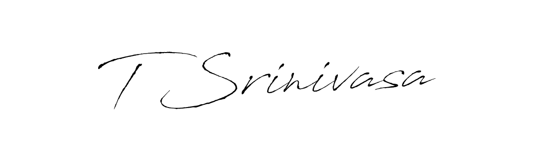 T Srinivasa stylish signature style. Best Handwritten Sign (Antro_Vectra) for my name. Handwritten Signature Collection Ideas for my name T Srinivasa. T Srinivasa signature style 6 images and pictures png