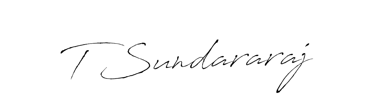 if you are searching for the best signature style for your name T Sundararaj. so please give up your signature search. here we have designed multiple signature styles  using Antro_Vectra. T Sundararaj signature style 6 images and pictures png