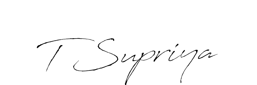 It looks lik you need a new signature style for name T Supriya. Design unique handwritten (Antro_Vectra) signature with our free signature maker in just a few clicks. T Supriya signature style 6 images and pictures png