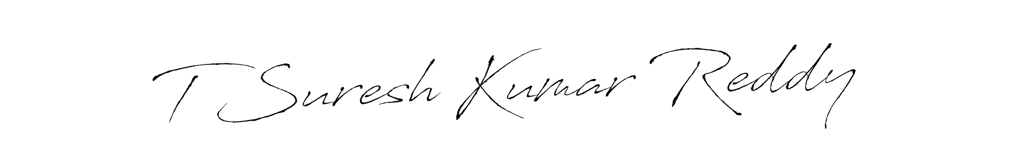 It looks lik you need a new signature style for name T Suresh Kumar Reddy. Design unique handwritten (Antro_Vectra) signature with our free signature maker in just a few clicks. T Suresh Kumar Reddy signature style 6 images and pictures png