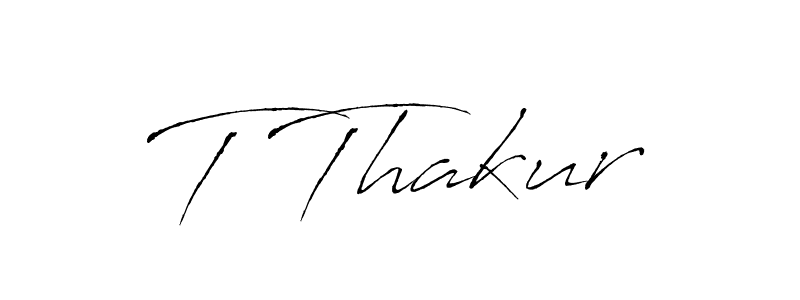 T Thakur stylish signature style. Best Handwritten Sign (Antro_Vectra) for my name. Handwritten Signature Collection Ideas for my name T Thakur. T Thakur signature style 6 images and pictures png