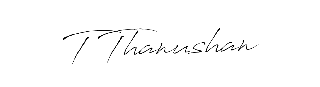 if you are searching for the best signature style for your name T Thanushan. so please give up your signature search. here we have designed multiple signature styles  using Antro_Vectra. T Thanushan signature style 6 images and pictures png