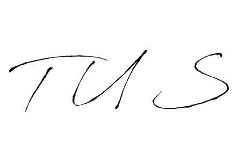 How to make T U S name signature. Use Antro_Vectra style for creating short signs online. This is the latest handwritten sign. T U S signature style 6 images and pictures png