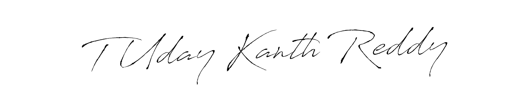 Use a signature maker to create a handwritten signature online. With this signature software, you can design (Antro_Vectra) your own signature for name T Uday Kanth Reddy. T Uday Kanth Reddy signature style 6 images and pictures png