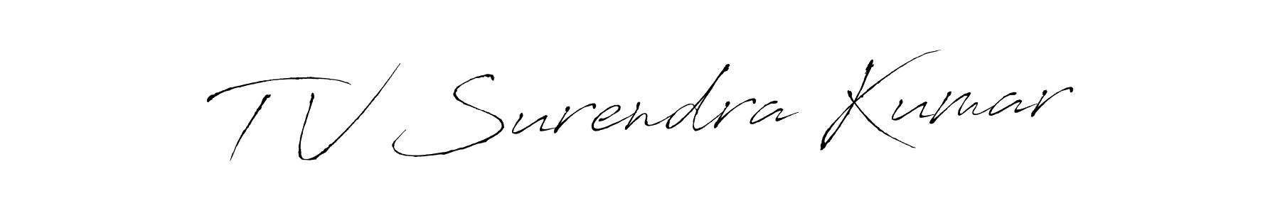 Once you've used our free online signature maker to create your best signature Antro_Vectra style, it's time to enjoy all of the benefits that T V Surendra Kumar name signing documents. T V Surendra Kumar signature style 6 images and pictures png