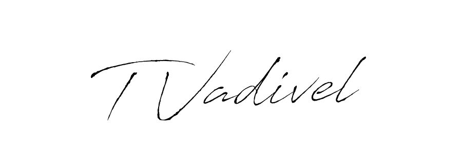 How to make T Vadivel signature? Antro_Vectra is a professional autograph style. Create handwritten signature for T Vadivel name. T Vadivel signature style 6 images and pictures png