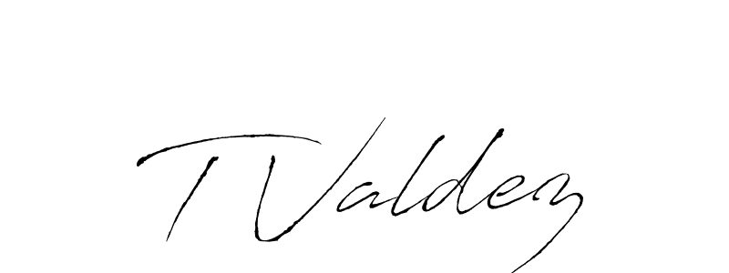 Make a beautiful signature design for name T Valdez. With this signature (Antro_Vectra) style, you can create a handwritten signature for free. T Valdez signature style 6 images and pictures png