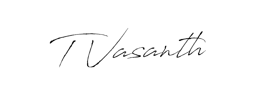 Also we have T Vasanth name is the best signature style. Create professional handwritten signature collection using Antro_Vectra autograph style. T Vasanth signature style 6 images and pictures png