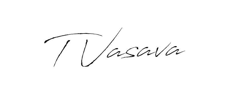 Design your own signature with our free online signature maker. With this signature software, you can create a handwritten (Antro_Vectra) signature for name T Vasava. T Vasava signature style 6 images and pictures png