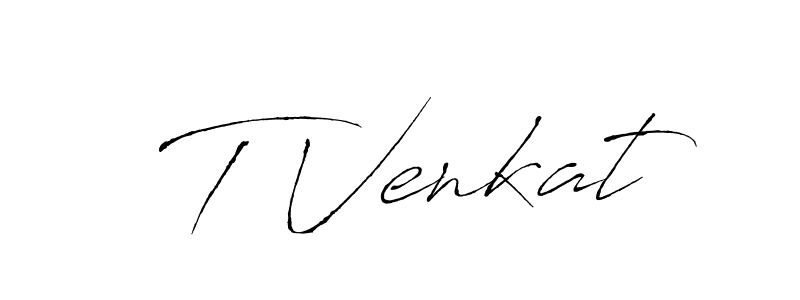 Make a beautiful signature design for name T Venkat. With this signature (Antro_Vectra) style, you can create a handwritten signature for free. T Venkat signature style 6 images and pictures png