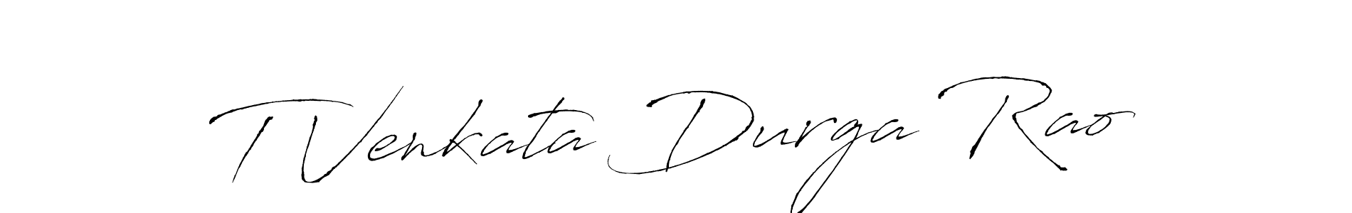 Design your own signature with our free online signature maker. With this signature software, you can create a handwritten (Antro_Vectra) signature for name T Venkata Durga Rao. T Venkata Durga Rao signature style 6 images and pictures png