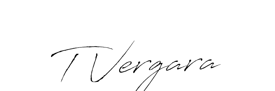 You should practise on your own different ways (Antro_Vectra) to write your name (T Vergara) in signature. don't let someone else do it for you. T Vergara signature style 6 images and pictures png