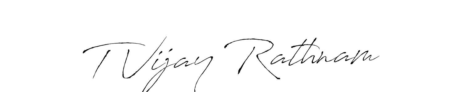 You should practise on your own different ways (Antro_Vectra) to write your name (T Vijay Rathnam) in signature. don't let someone else do it for you. T Vijay Rathnam signature style 6 images and pictures png